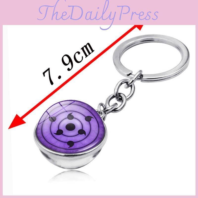 Naruto Sharingan Keyring Featuring Sharingan Design And Zinc Alloy Material For Collectors