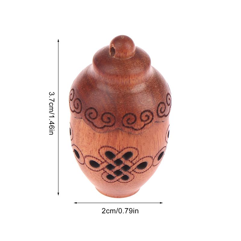 1PCS Wood Medicine Pill Box Mini Sandalwood Rescue Pill Case Portable Storage Sealed Pill Box Orgainer For Personal Health Care