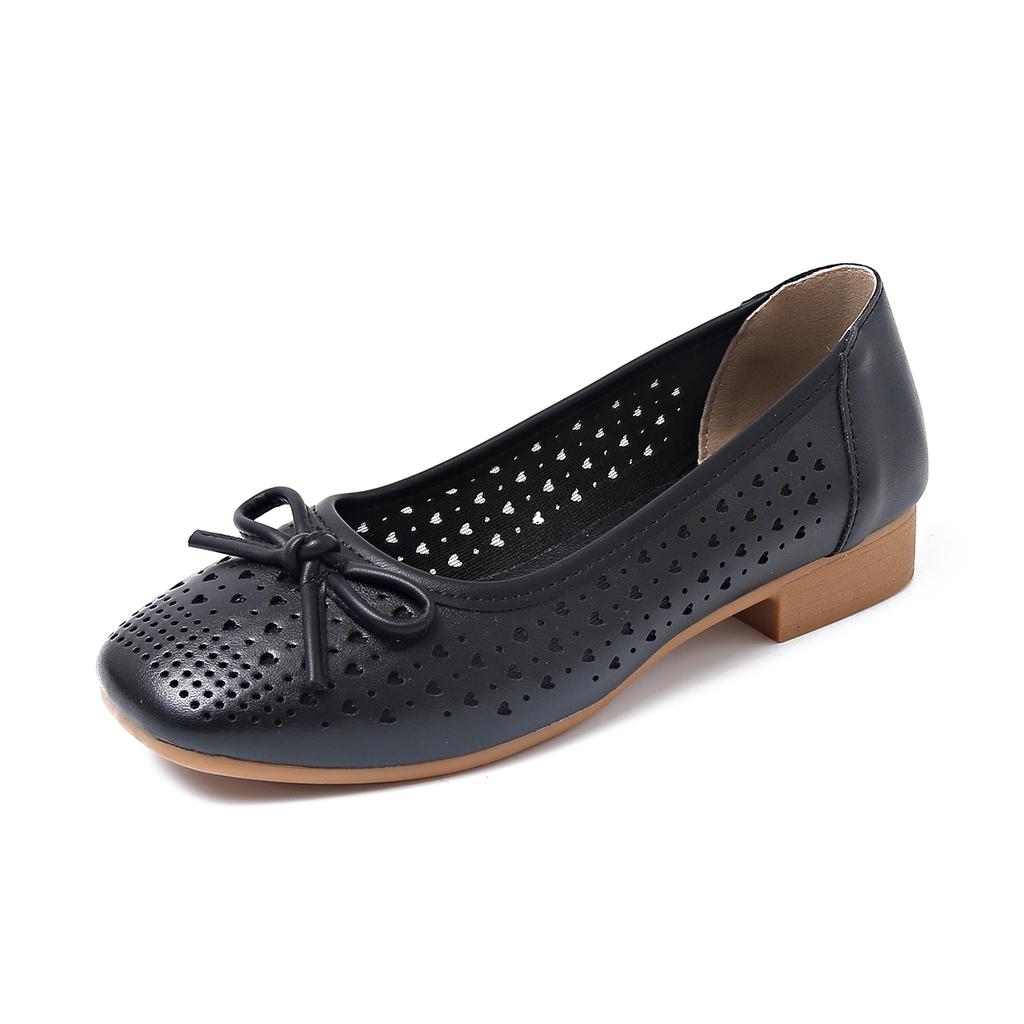 Fashion Autumn New Women Flats Sandals Low Heels Fashionable Comfortable Mom Sandals Women Elegant Breathable Ballet Loafers Shoes Women