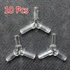 10 Pcs 4mm  Clear Plastic Aquarium “Y”3 Way Airline Tube Connectors Durable Easy To Install for Aeration Systems
