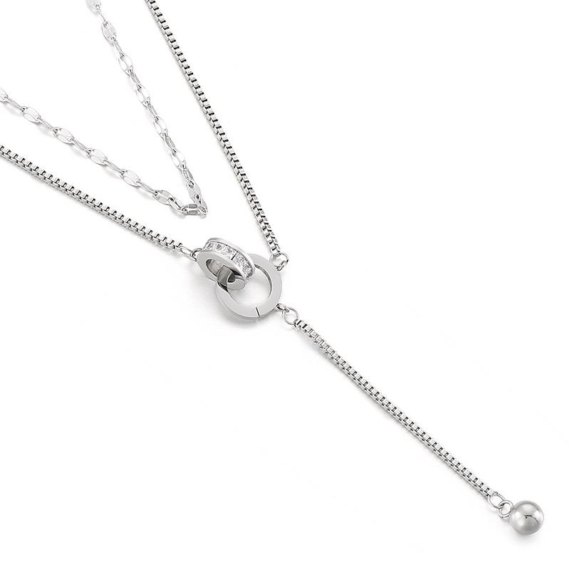 

Минималистичное ожерелье с подвеской-кисточкой в японском и корейском стиле