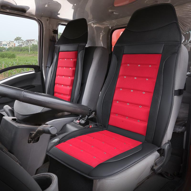 24V Chladicí podložka na autosedačku Léto Chladný potah sedadla Nákladní auto RV Rychle foukající Větrané sedadlo Ovladač zapalovače cigaret