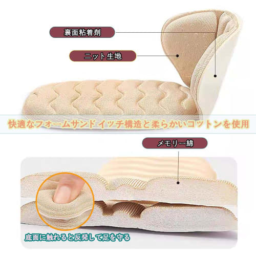 JetWave T-Shaped Heel Pads for Preventing Blisters, Prevents Heels from Slipping Off, Customizable To Fit Most Shoes, Suitable for Leather Shoes, Snea