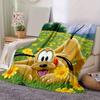 1 pezzo, Coperta con Stampa Cartone Animato di Pluto Arredamento per la Casa, Coperta da Divano, per Esterni, Regalo per Amici, Copriletto Camera da Letto, Soggiorno, Viaggio