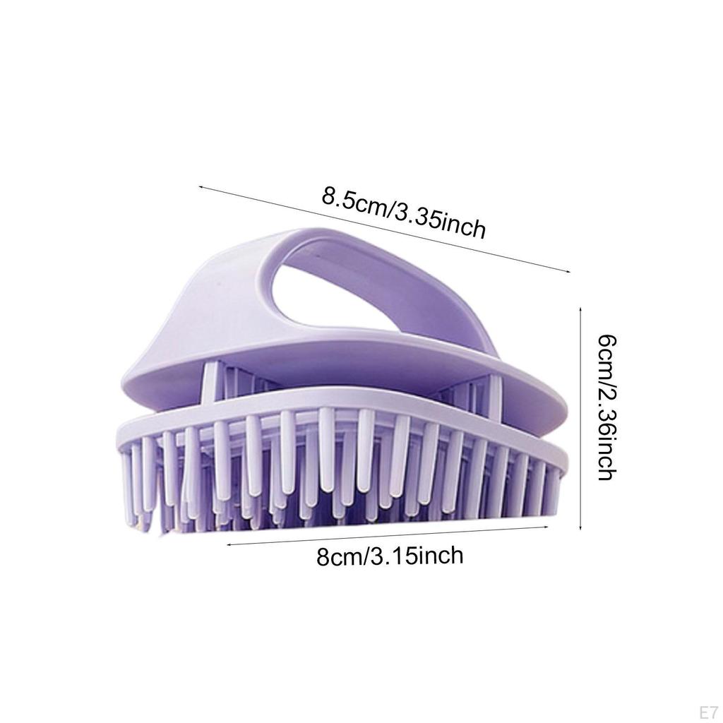 Scalp Massage Brush Set, Hair Washing Brush, Compact Rubber for Removing Residue,