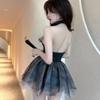 Hot Girl Spider Web Backless Slim Waist Ultra Short Skirt New Sexy Backless Four Seasons Dress Trendy Women's Skirt