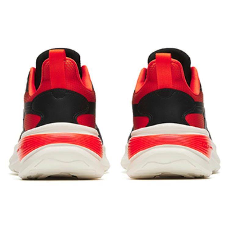 Anta Cloud Path Shock Absorption Non-Slip Wear-Resistant Low-Top Running Shoes Men Sneakers Black Red 112245571-1