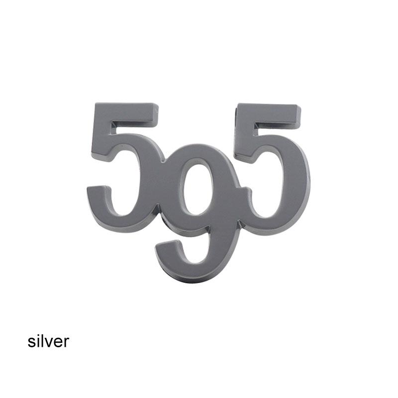 3D Premium 595 for 124 125 130 131 Punto 500 600 Abarth Italy Car Fender Trunk Rear Bonnet Decal Emblem Badge Sticker Accessories