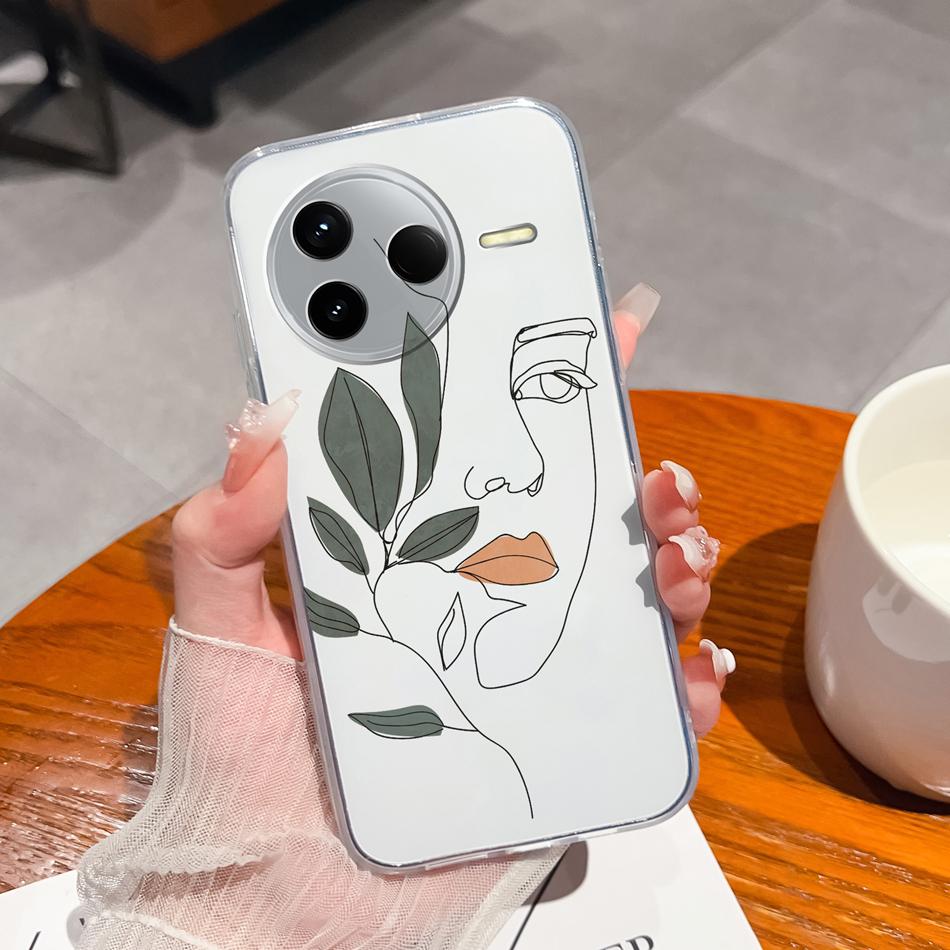 Case For POCO F7 Pro / F7 Ultra Summer Flower Transparent Funda For POCO F 7 Soft Untra Thin Phone Back Cover Shockproof Housing