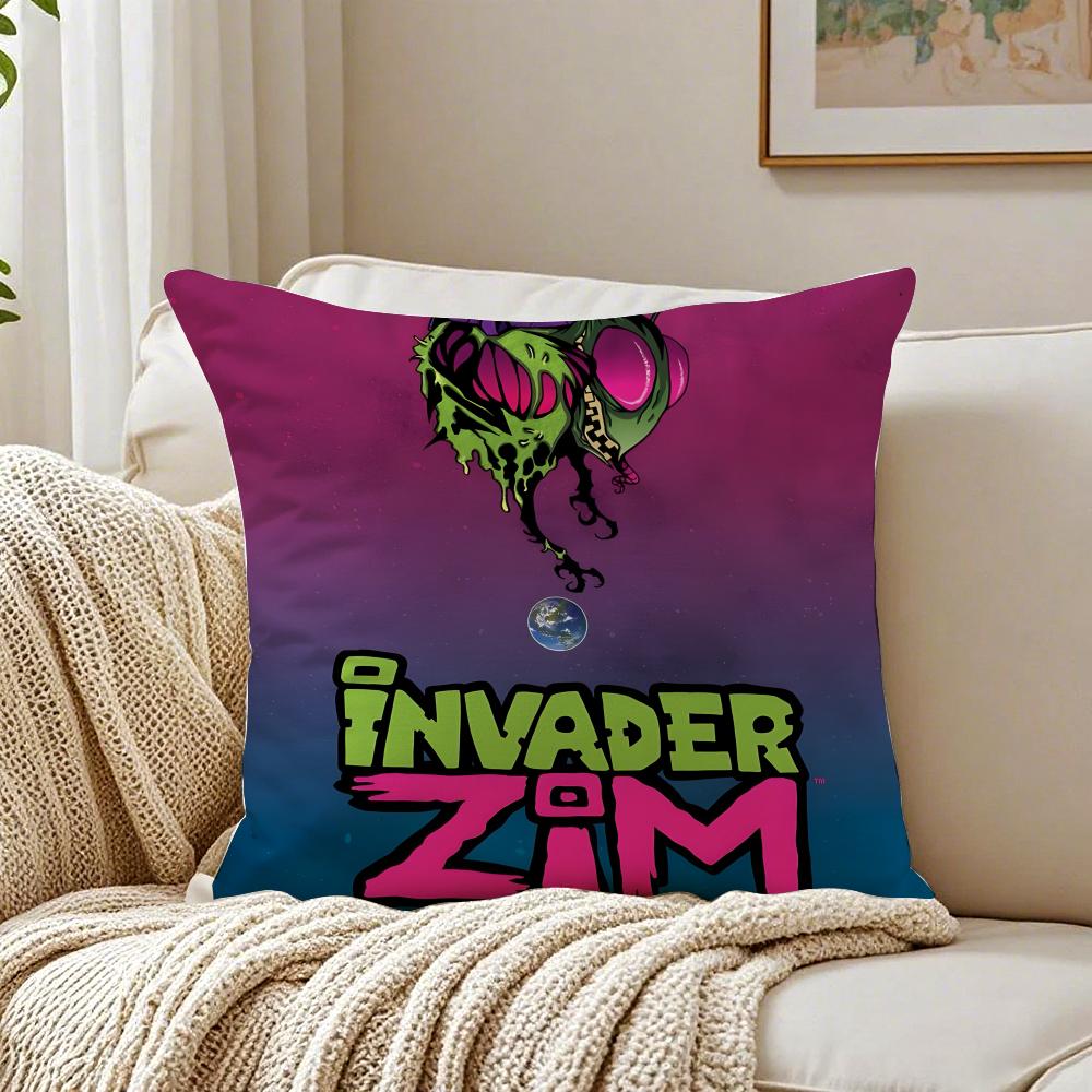 Animation I-Invader Cushion Cover Pillowcase Anti-Dustmite Living Room Sofa Decor Cushion Room