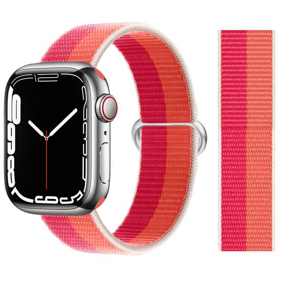 2pcs Straps For Apple Watch Band 44mm 40mm 45mm 46mm 42mm 49mm 41mm Nylon Loop Bracelet iwatch Series 10 9 8 7 6 5 3 se ultra 2