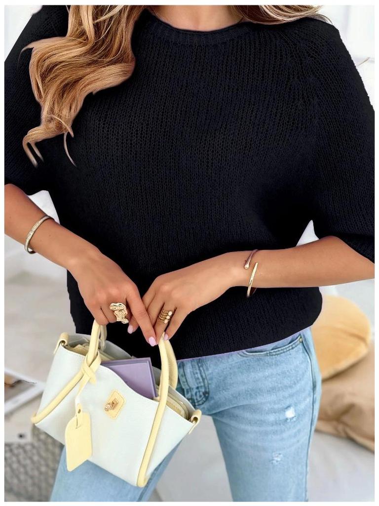 Spring-Summer Women's Slimming Mohair Knit Pullover