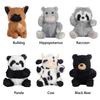 Soft Emotional Support Plush Toy Panda Realistic Cute Plush Toy Doll Cow/Raccoon Companion Healing That Hugs You Back Panda