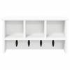 Wall Mounted Nightstand White 50 X 16 X 26 Cm Engineered Wood