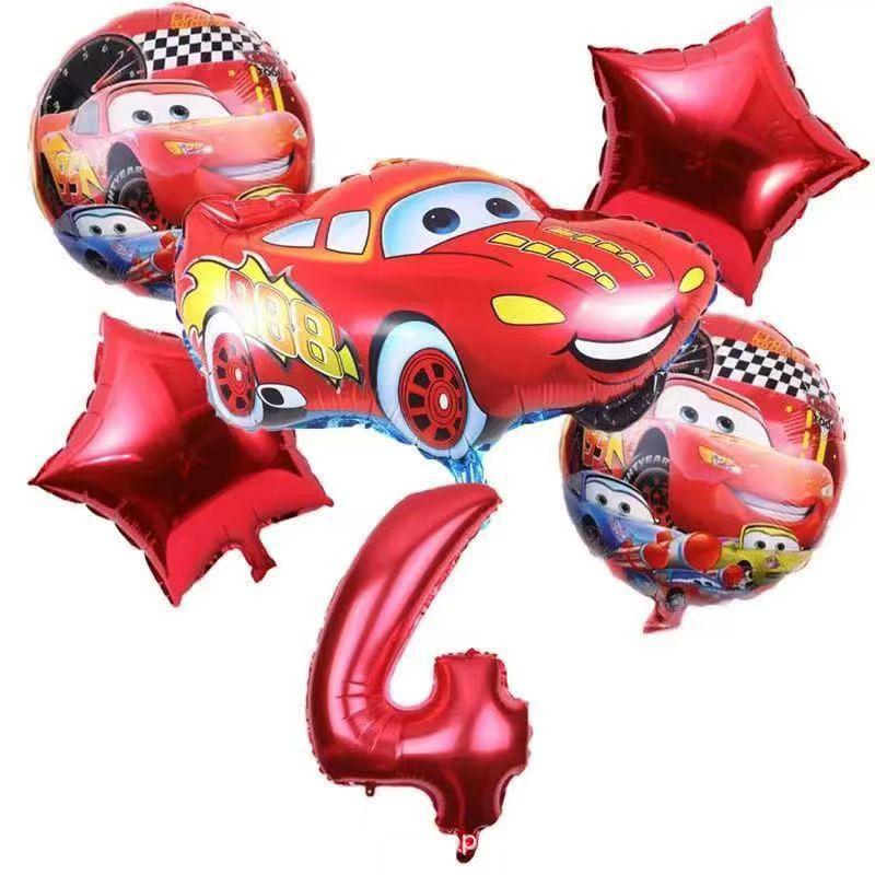 Set di Palloncini di Compleanno Disney Cars McQueen: Decorazioni per Feste di Famiglia e Scolastiche