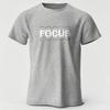 Focus Letter Minimalist Style Cotton Tshirt Lightweight Round Neck Short Sleeve Tee Perfect For Unisex Unisex Summer T Shirt