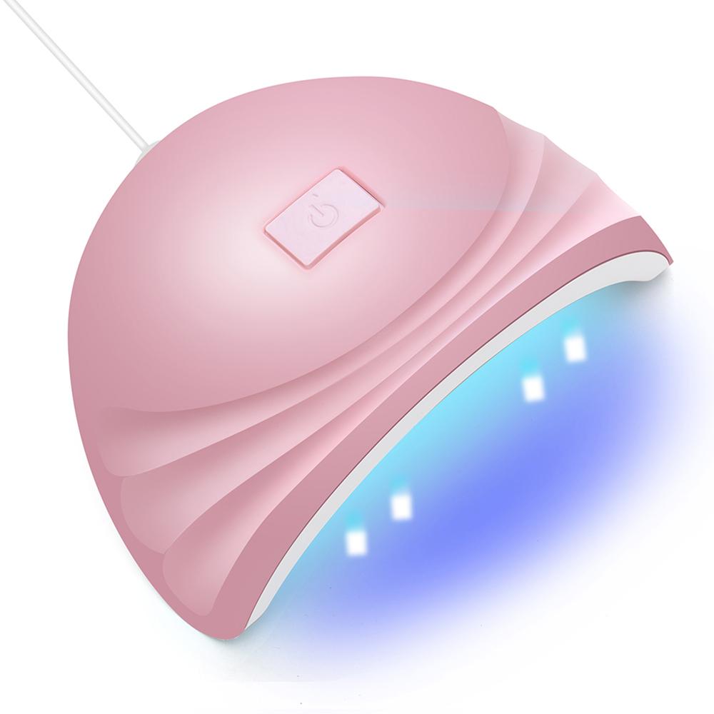 YIKOOLIN Nageltrockner USB 54W UV/LED Nagelhärtungslampe für Gel-Nagellack Nagelfototherapie-Maschine für Zuhause Salon 2 Timer-Einstellungen