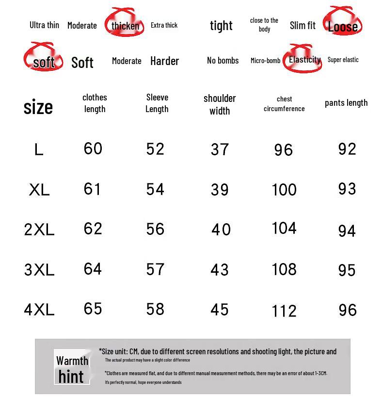 YUZHAOLIN Women's Plus Size Thermal Underwear Set