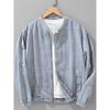 Foreign Trade Surplus Linen Tencel Simple Jacket for Men, New Spring and Autumn Trendy Casual Versatile Loose Outerwear