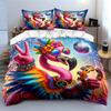 Retro Flamingo Party Decor Set Multiple sizes kid's and adults' bedroom Exquisite 3PC bedding set, gift