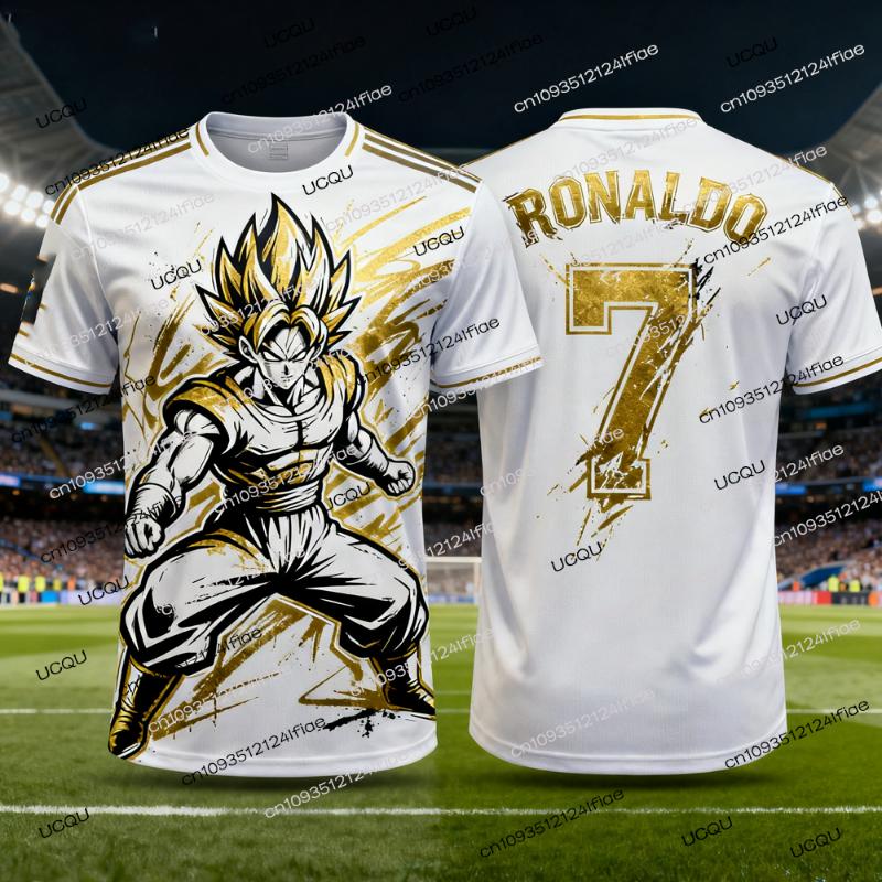 2026 Nowości Dragon Ball Z Goku/Vegeta Edycja Specjalna Koszulka Piłkarska Ronaldo Nr 7 Koszulka Piłkarska Specjalna Koszulka dla Fanów Zestaw