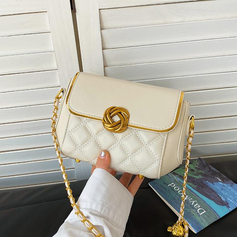 Net Supply Diamond Chain Small Square Bag New Trendy Fashion Versatile Shoulder Bag Messenger Bag