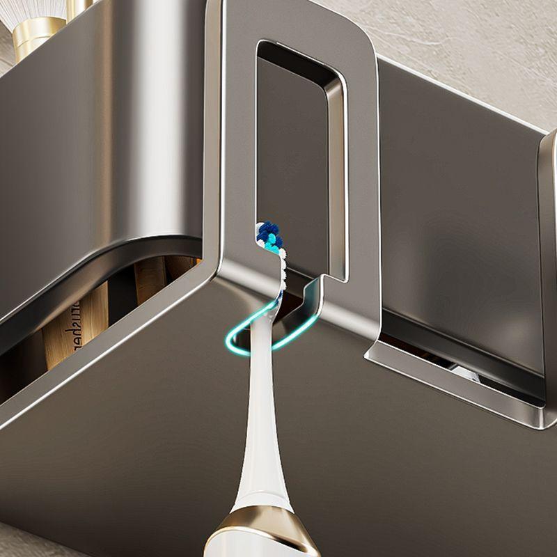 Supply Toothbrush Holder, Shelf, Non-Punching Mouthwash Cup, Hair Dryer Integrated Bathroom Wall Rack