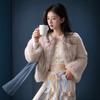 Imitation fox fur Internet celebrity coat women's short autumn and winter new cotton thickened fashion suede coat