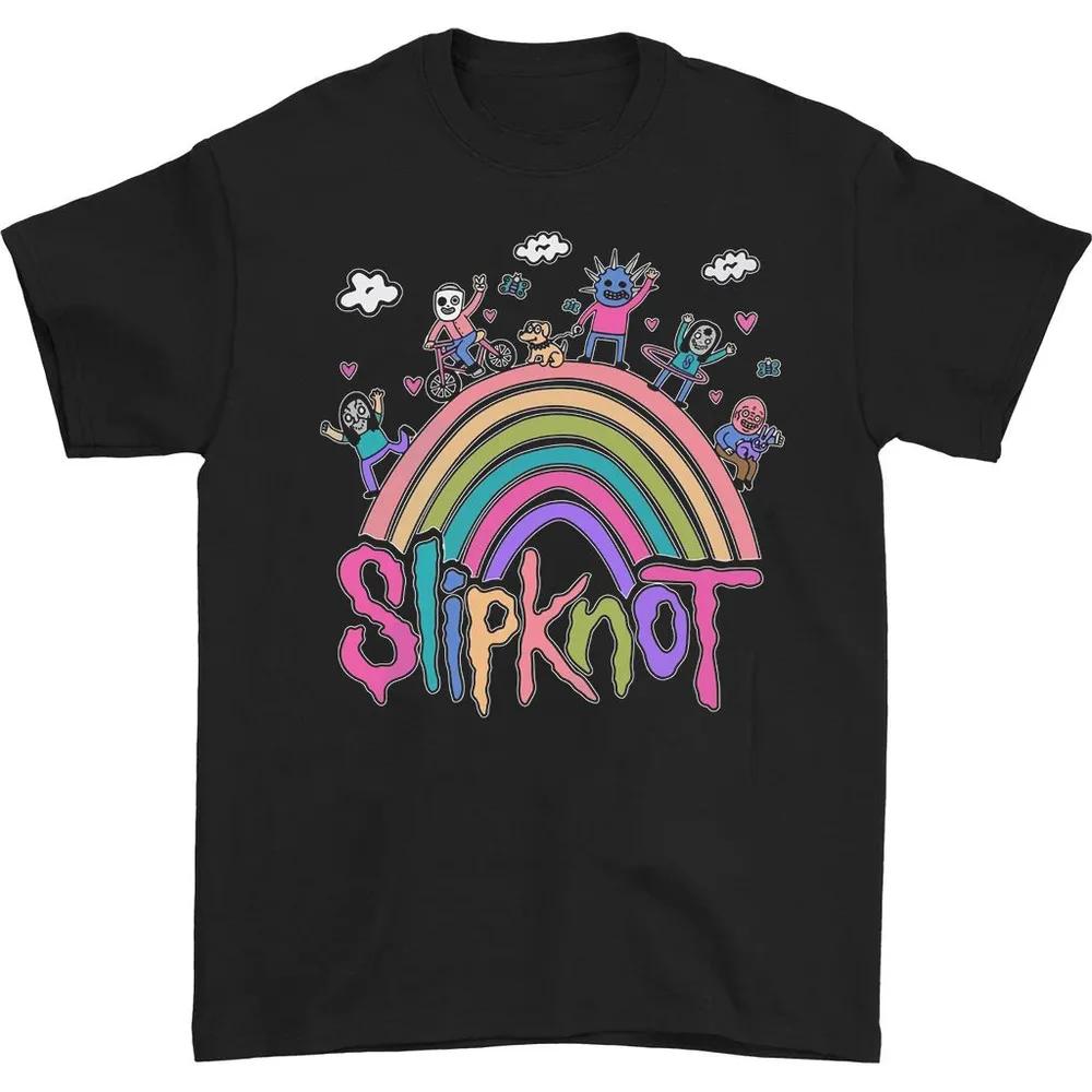 Unisex Short Sleeve Crew Neck Cotton T Shirt SLIPKNOT S