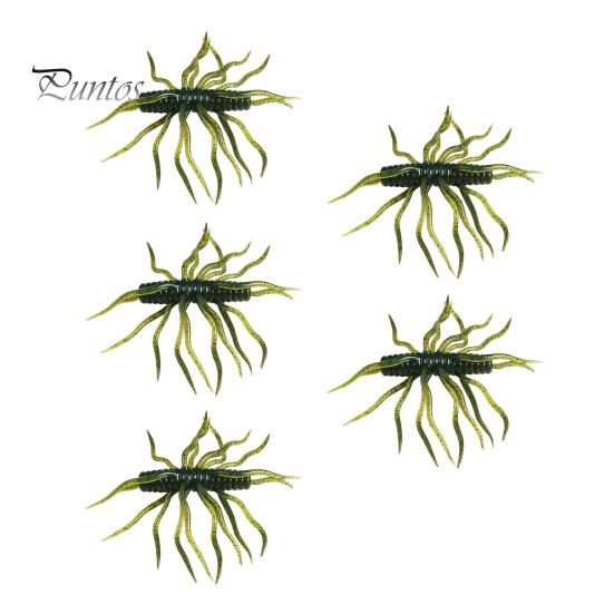 Topwater Bionic Bait 1/3/5Pcs 9.5cm/9g Floating Soft Lure with Multi-Tentacles, Realistic Fishing Baits Bait, Artificial Swimbait for Freshwater