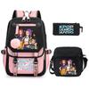Peripheral Printed Children'S Backpack Large-Capacity Primary And Secondary School Student Leisure Schoolbag Three-Piece Set