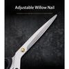 Straight Head Stainless Steel Sharp Blade Korean Barbecue Clips ABS Handle Household Vegetables Salad Kitchen Scissors
