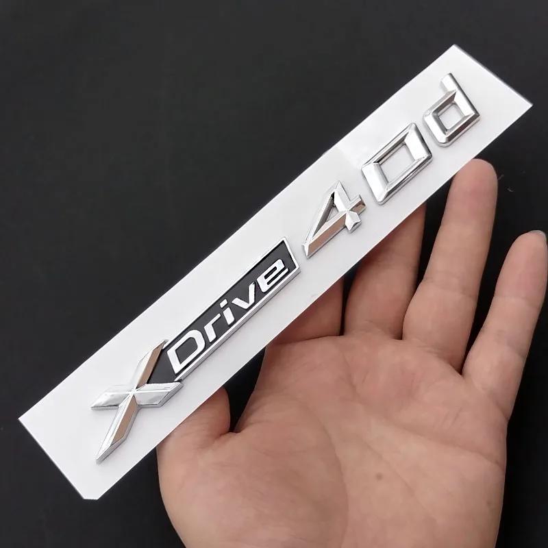 3D ABS XDrive 20d 23d 25d 30d 35d 40d 45d 50d 55d 20i 25i 30i GT X1 X3 X5 X6 Car Rear Trunk Emblem Sticker for BMW Accessories VM4