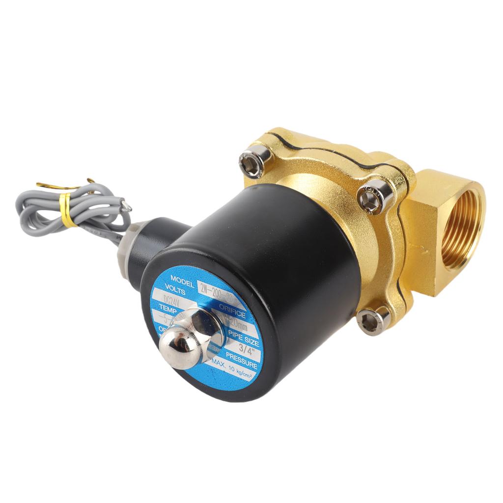 DC24V 3 4 DN20 Normally Close Electric Solenoid Valve for Water Gas Oil