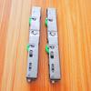 2pcs Old style sliding door pulley grounds Aluminum alloy 13x21 stainless steel silent bath sliding door