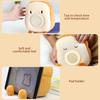Children's Cute Digital Alarm Clock with Night Light Plush Toast Light Without Ticking for Children's Room,Bedroom, Snooze Function, USB Rechargeable