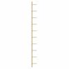 Vidaxl Wall Mount For 10 Wine Bottles, Gold, Metal