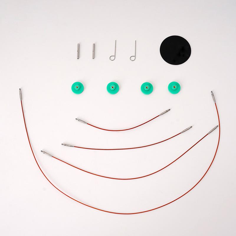 Aluminum Knitting Tools: Detachable 5.5cm Circular Sweater & Sleeve Needles Set