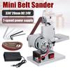 330x20MM DIY Belt Sander Machine Mini Sanding Grinding Sharpening With 7-speed Speed Control Power Supply