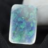 Lab-Created Opal Loose Gemstone 16 ct Ethiopian Emerald Cut Multicolor October Birthday Birthstone