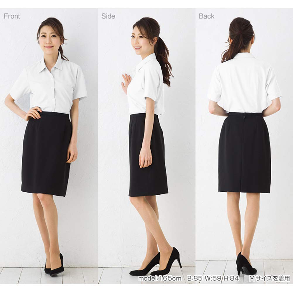 dress office short sleeve shape regular business shape regular dress shirts [EMMLIA] Women's shirts, wear, blouses, blouses, women's shirts, memory,