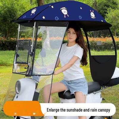 Electric Bicycle Rain and Sunshade Canopy
