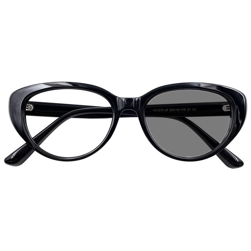 Modische Katzenaugen-Photochrome Brille für Damen Unisex Verfärbende Myopiebrille Sehstärkenbrille Minus Dioptrien Brille-0.5-4.0