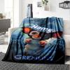 Gremlins Movie Poster Gizmo And Stripe Scene Four Seasons Blanket Customized With Your Name Lightweight And Warm Perfect Gift For Home Office Camping