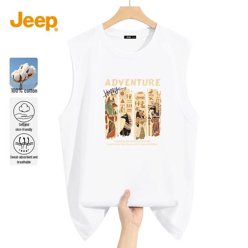 JEEP Men s Cotton Sleeveless Tank Top Z XL
