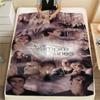 1PC The Vampire Patterned Flannel Blanket Suitable For All Seasons for Home Decor Warmth and Comfort Gifts Holiday Present