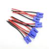 EC5 Single Head 10cm Male/Female Tinned Silicone Wire for Model Aircraft Battery Accessories.