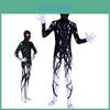 Tuta Integrale Zalgo Creature di Halloween in Tessuto Poliestere per Cosplay e Feste