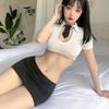 Erotic Lingerie, Sexy Cut-out Uniform, Seductive Passionate Secretary OL Character, Pure Sensual Style Pajamas 8350