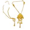 Retro Exquisite Fashionable Clavicle Chain Necklace with Baoxianghua Tassel - New Chinese Style
